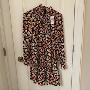 Kate Spade floral long sleeve dress NWT